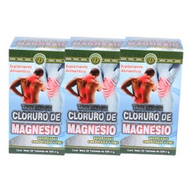 Cloruro De Magnesio 60 Tabletas Dina Pack 3