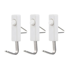 LEC Double Pin Hooks, Pack of 3, Load Capacity: 4.4 lbs (2 kg)