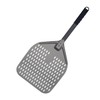 G.a HOMEFAVOR Perforated Pizza Shovel Made of Hard Anodised Aluminium, 12 Inch Pizza Peel with Non-Slip Handle, Bread Shovel for Lifting and Turning Homemade Pizza Bread
