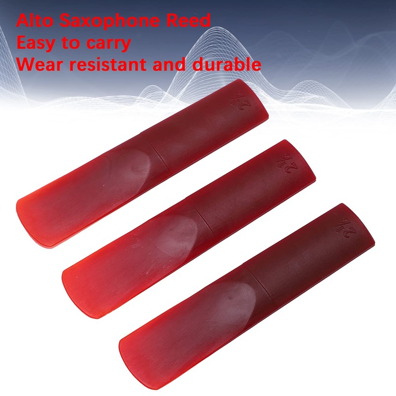 3 Pcs Alto Saxophone Advanced Craft Resin Saxophone Reeds with