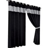 L S U Diamante Blackout Eyelet Thermal Curtains Pair with