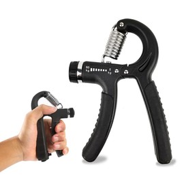 JetWave Hand Grip, Grip Trainer, 11.2 - 132.3 lbs (5 - 60 kg), Adjustable, Strengthening Goods, Stress Relief, Muscle Training, Unisex, Rehabilitation Equipment (Black)