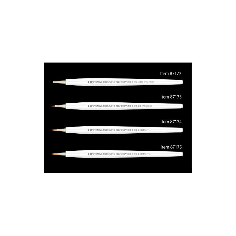 タミヤ メイクアップ材シリーズ No.173 モデリングブラシ PRO II 面相筆 極細 87173