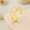 VIVILE Waterproof Design Rings Letter V Earrings, Shiny Bracelet, Chain,