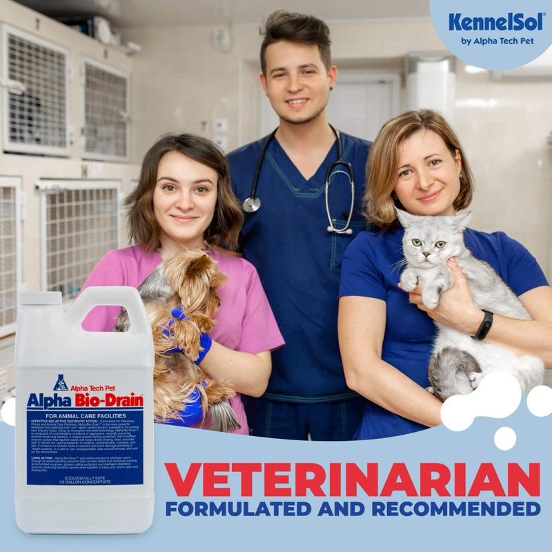 KennelSol Bio-Drain Cleaner and Pet Odor Remover | Eliminates Pet