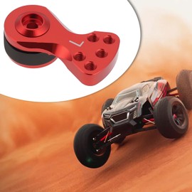 LT Easiyl 1 Set 25T 5 Holes Servo Saver Horn Arm Aluminium with Screws Nut Compatible with 1/10 1/8 RC Car Compatible with Arrma Cardboard 6S (Red)