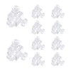 MOROBOR Acrylic Corner Bracket, 10pcs Clear 6-Hole Cube Joint Brace