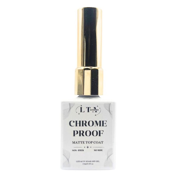 Chrome Proof Matte Top Coat Gel - No Buffing, Quick