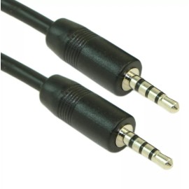 My Cable Mart 2ft 2.5mm SLIM TRRS (4 conductor) Male to Male Audio Cable