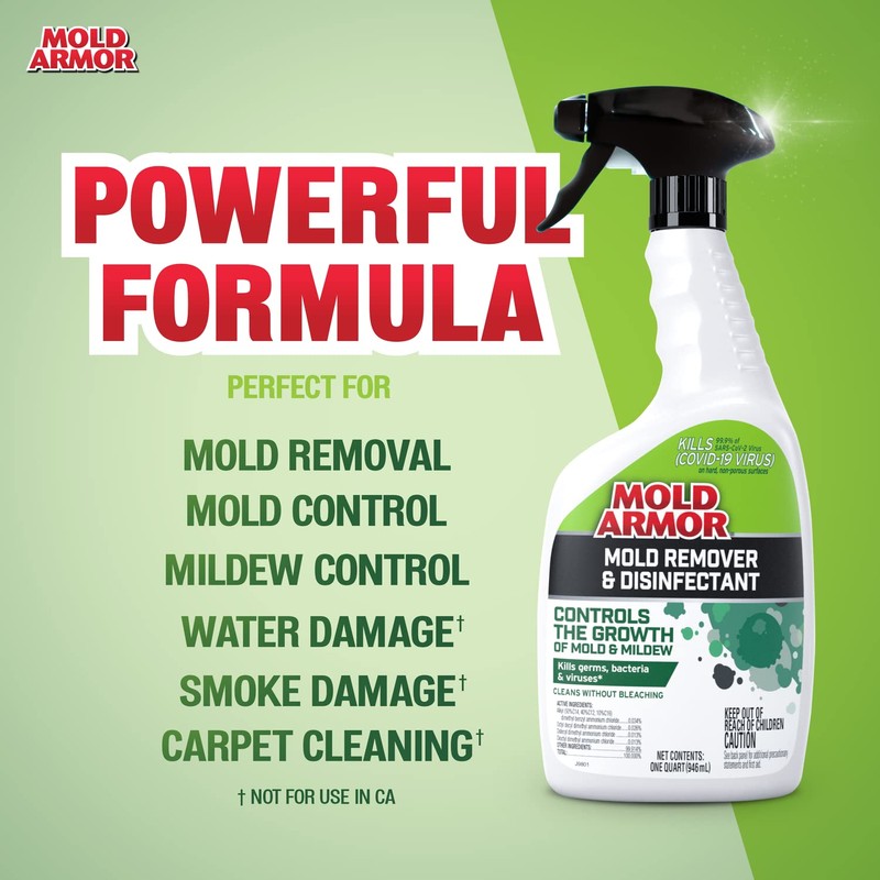 MOLD ARMOR Mold Remover & Disinfectant Cleaner, 32 oz. Spray