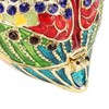 Metal Trinket Box Owl Shape Shiny Exquisite Zinc Alloy Jewelry
