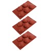 3PCS Semi Sphere Silicone Mold Baking Mold for DIY Making