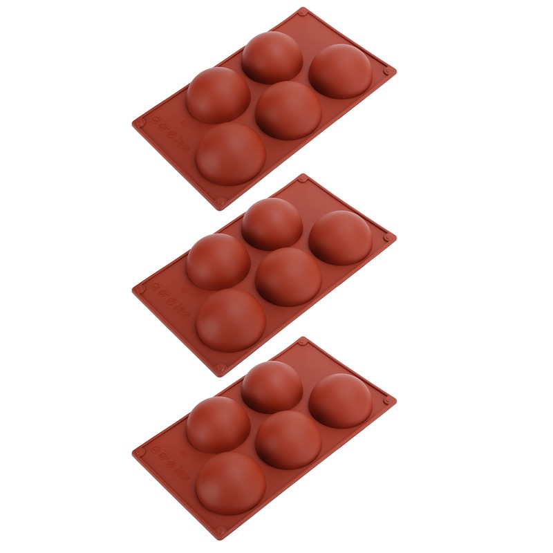 3PCS Semi Sphere Silicone Mold Baking Mold for DIY Making