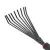 sourcing map Gardening Leaf Rake 15.96" Small Leaf Rake Soil