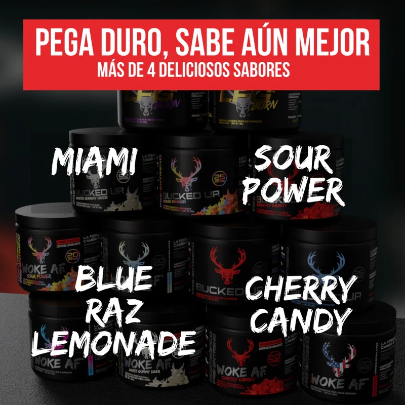 Woke Af Pre Workout Estimulante + Beta Alanina + Citrulina