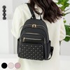 Quilting basic studded trendy Backpack Black/ONE