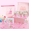 CiciBear 24 Pack Pink Pig Keychains Party Decoration for Guests,