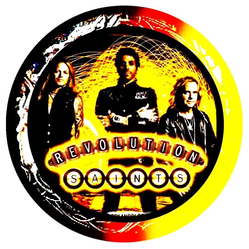 REVOLUTION SAINTS ROCK BAND FIVE REVOLUTION LARGE PIN