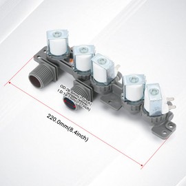 AJU73213301 AJU75152601 Water Inlet Valve Compatible with Kenmore LG Washer WT5070CW WT4970CW WT5680HVA WT4870CW WT5480CW WT1101CW WT5680HWA WT1501CW PS3527446 WT1201CW WT1701CV WT5170HV