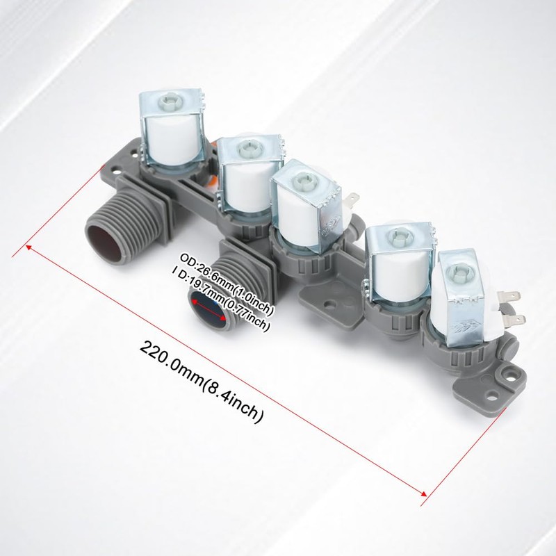 AJU73213301 AJU75152601 Water Inlet Valve Compatible with Kenmore LG Washer