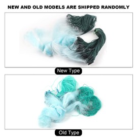 AUNMAS 50m/1.5m 3 Capas Nylon Pesca de Agua Salada Lanzamiento de Mano Trampa de Cebo Fundido Red Nesh Gill Spin Herramienta de Rosca al Aire Libre con Accesorios de Flotador(25 * 16 * 8cm-4 Dedos)