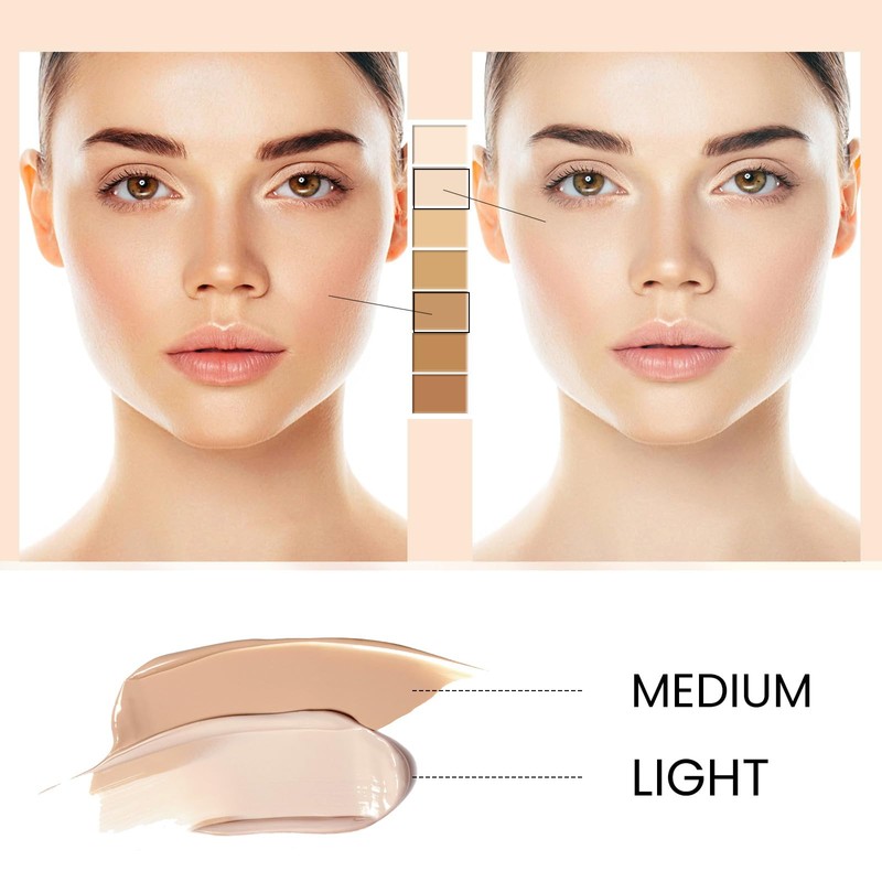 CC Cream Color Correcting, Sunscreen Concealer Wasserfest & Langlebig, Gesichts-Make-Up