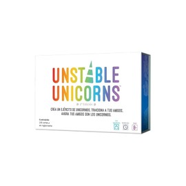 TeeTurtle, Unstable Unicorns, Juego de Cartas de Estrategia para Adultos y Niños, A Partir de 8 Años, De 2 a 8 Jugadores, 45 Minutos por Partida, Español