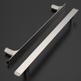 Amerdeco 10 Pack Brushed Satin Nickel Cabinet Pulls 10 Inch(256MM) Hole Centers Kitchen Cabinet Handles Hardware Kitchen Handles for Cabinets Cupboard Handles Drawer Pulls ZH0028