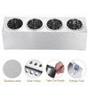 uxcell Commercial Utensil Holder, Stainless Steel Cylinder Flatware Silverware Utensil