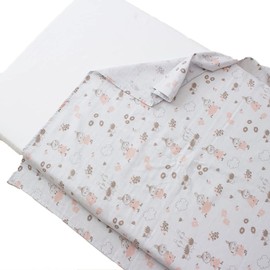 Moomin Multi Gauze Blanket, Made in Japan, Double Layered Gauze Swaddle, Nursing Cape Throw, 39.4 x 39.4 inches (100 x 100 cm) (My and Flowers_Brown)