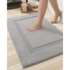 COLOR&GEOMETRY Small Bath Mat, Extra Soft Bathroom Mat Non Slip