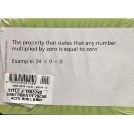 Go Math!: Vocabulary Activities Bundle Grade 3