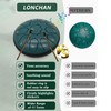 Rain Drum for Outside Garden, 6-Inch Steel Tongue Drum with