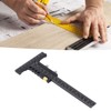 Woodworking Scriber Measuring Tool T Square Ruler Carpentry Multifunctional Aluminum