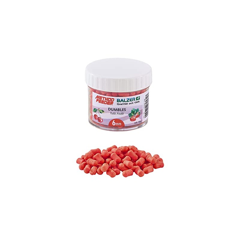 Balzer Method Feeder Dumbbells 6 mm Red Tutti Frutti 60g