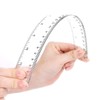 4 Pack 6-Inch Straight Rulers,Clear Plastic Ruler, Suitable for Student
