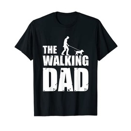 Mens The Walking Dad Dog Lover Owner Puppy Pet gift T-Shirt