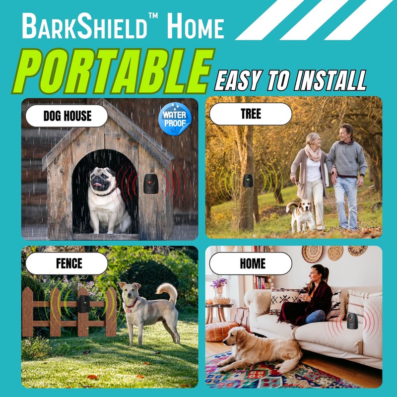 BarxBuddy [3-Pack] BarkShield Home Anti Barking Device, 66ft Long Range
