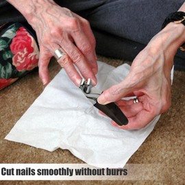 Toenail for Seniors, Wide Opening Nail Trimmer Set, 3x Heavy Duty Trimming Kit for Nail, Pointed Nail for Men, Women