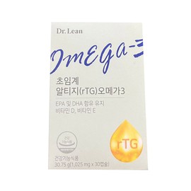 Dr.Lin Supercritical Altige Omega 3 1025mg x 30 capsules x 5 boxes -JNC / 닥터린 초임계 알티지 오메가3 1025mg x 30캡슐 x 5박스 -JNC