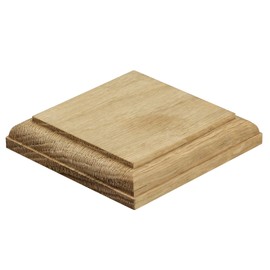 Jackson Woodturners Square Wall Patrice for Handrail Brackets – 79mm x 19mm – Available in Pine, Oak, White Primed, Pre-Finished Oak (Oak)