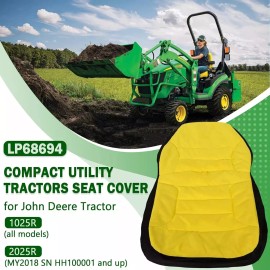 For John Deere LP68694 Waterproof Tractors Seat Cover for John Deere 1025R 2025R CPLP68694