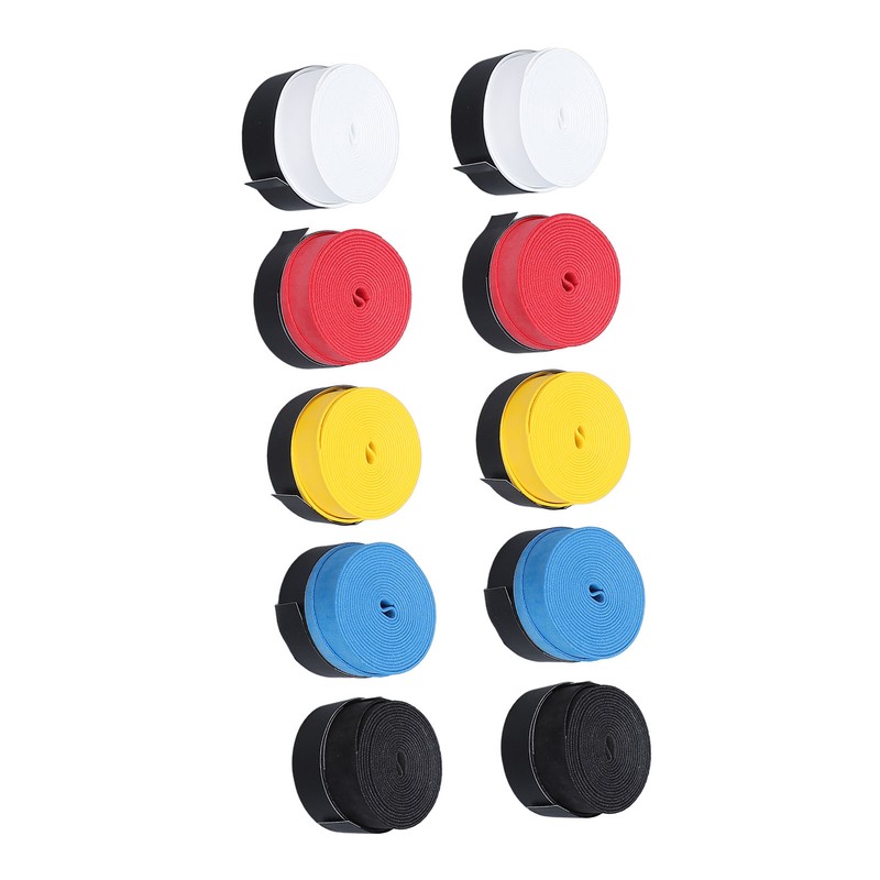10Pcs Tennis Racket Grip Tape Anti Slip Comfortable Sweat Absorbent