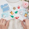 BENECREAT 68-Piece Christmas Needle Cap Christmas Tree Santa Claus Snowman