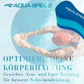Aqua Speed Pull Buoy Swimming Children and Adults I Swimming Aid | Pullbuoy Swimming Training | Buoyancy Aid Swimming I Swimming Training I Water Exercise I Pool I Eva Foam I Blue-Light Blue