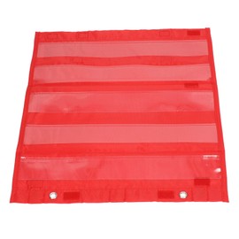 Magnetic Pocket Chart,Mini Double Sided Pocket Charts for Teachers (Red)