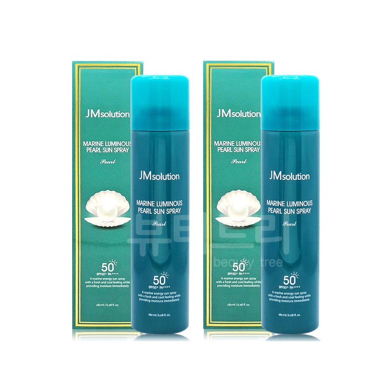 JM Solution 제이엠솔루션 청광 마린 진주 선스프레이 펄 180ml+180ml JM