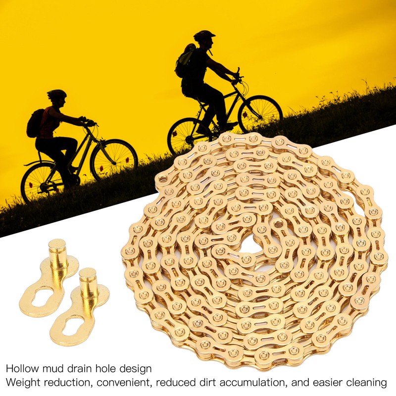 VG Sports Mountain Bike 9 Speed Chain 116 Links 1/2inx11/128in