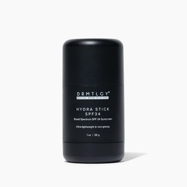 DRMTLGY Bar Sunscreen Stick SPF 34 – Invisible, Mess-Free Face & Body Mineral Hydra Stick with Squalane, Aloe & Coconut Oil – Water-Resistant Broad Spectrum Sun Screen for All Skin Types