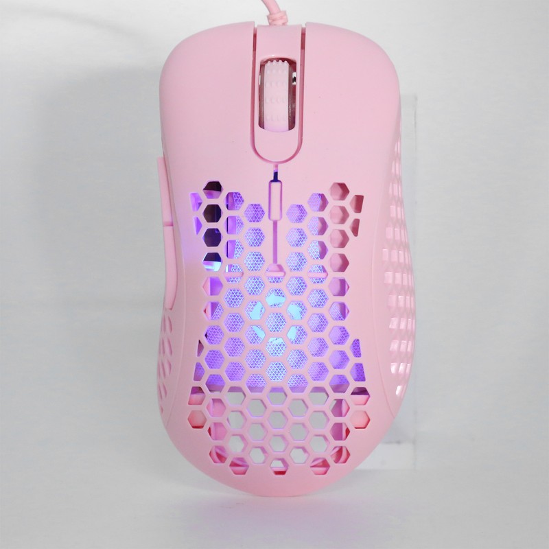 Wired Mouse Hollow Hole Design 3200dpi Lightweight NonSlip Optical Gaming
